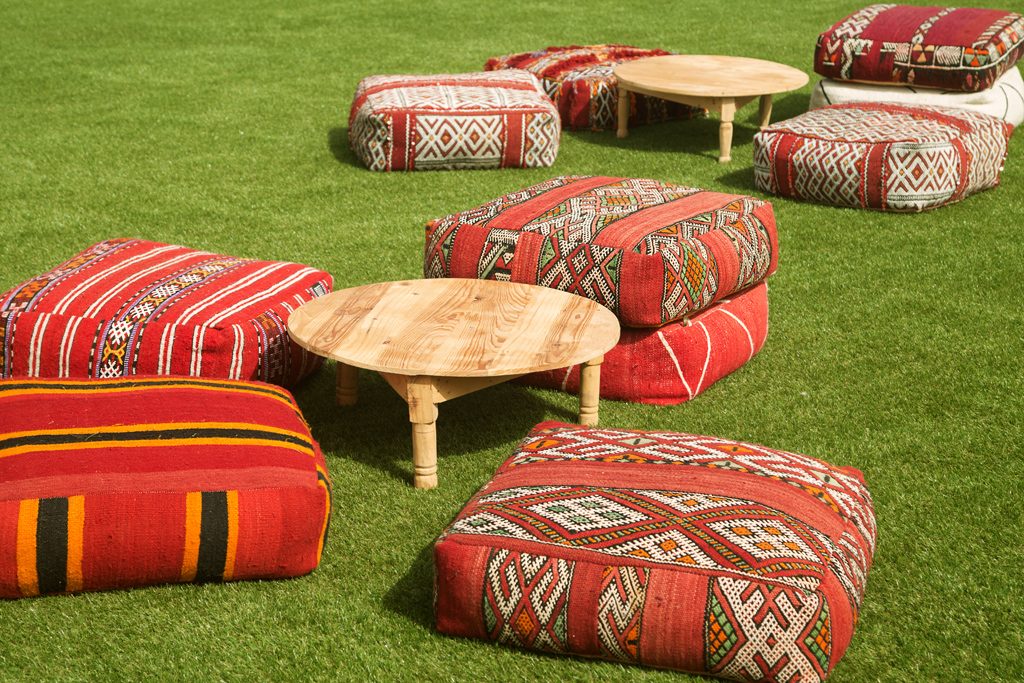 Marockanska och orientaliska sittpuffar