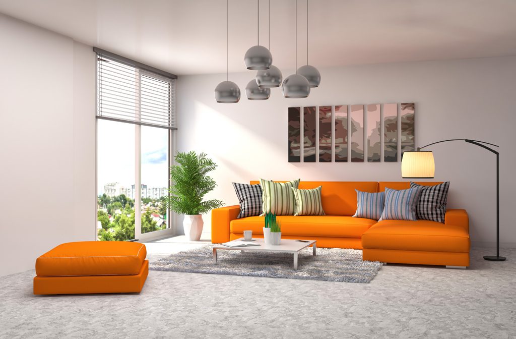 Orange soffor
