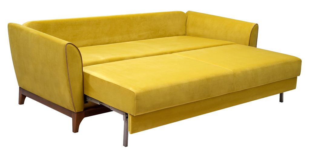 Gul bäddsoffa