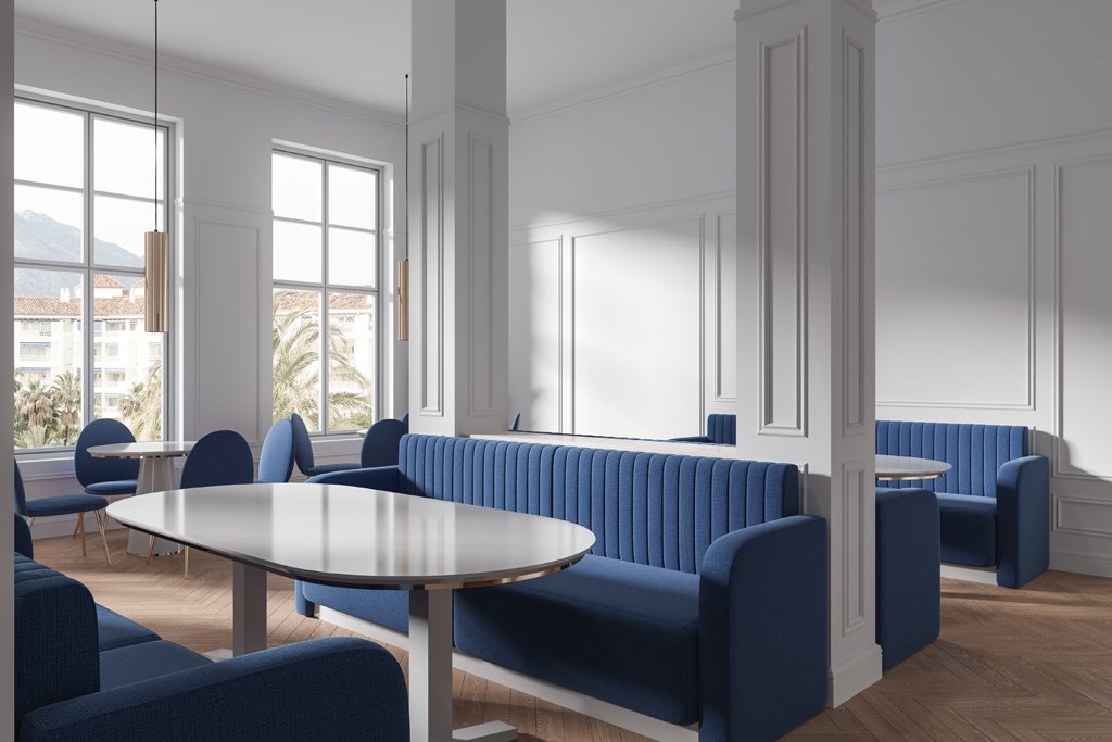 Soffor på kafé