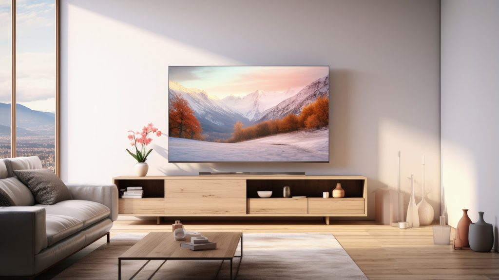 Golvstående TV-bänk