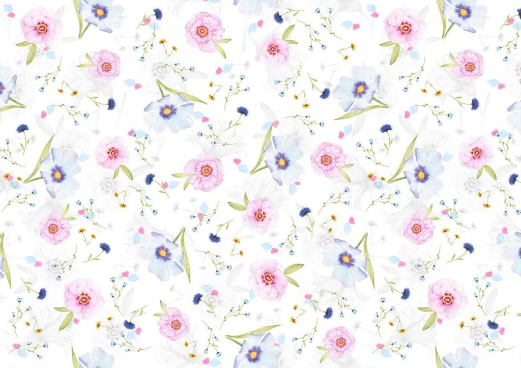 Tapet med blommor