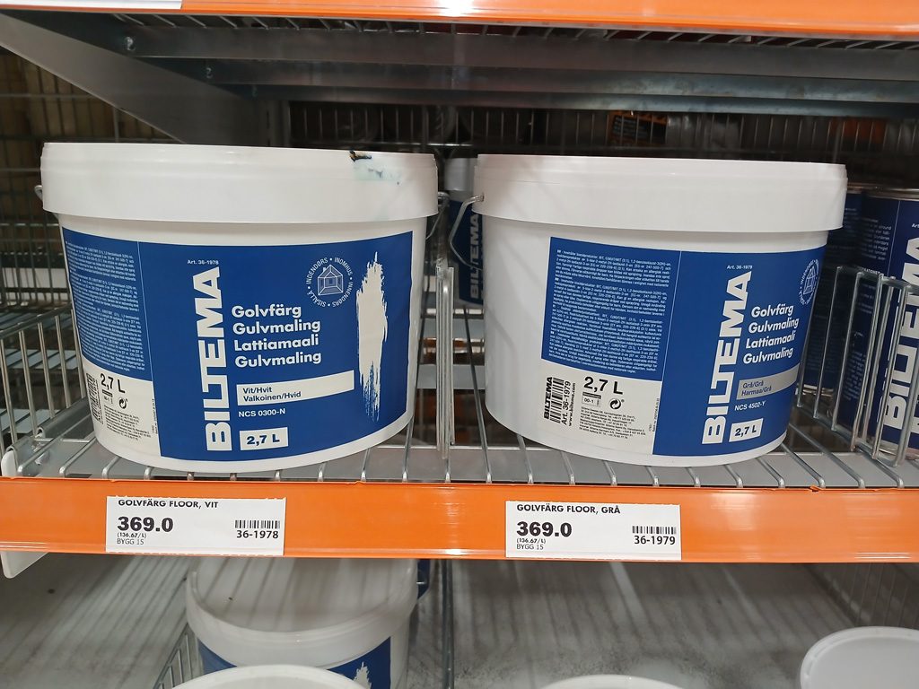 Biltema Golvfärg